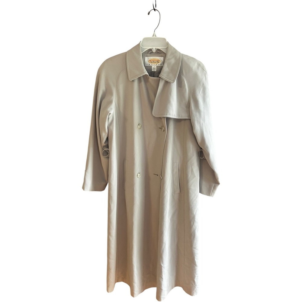 Talbots Petites cream trenchcoat Sz 4